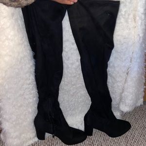 Madden Girl Knee High Suede Boots